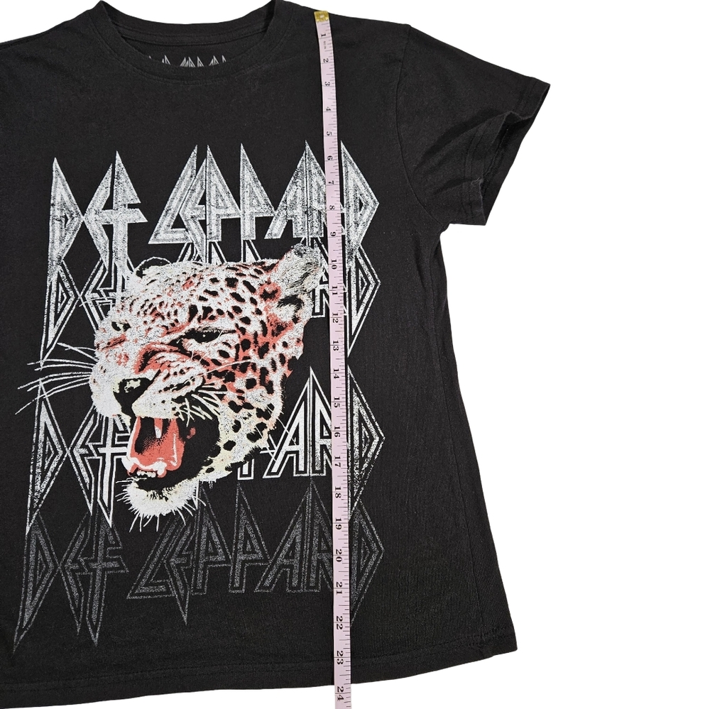 Def Leappard Official Merch Womens Graphic Print T Shirt, Black, Small - Picture 9 of 10